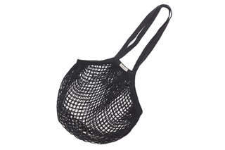 Picture of Black Granny/String Bag with long handle (901302) (SALE)