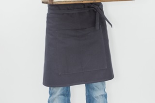 Picture of Short Catering Apron - anthracite canvas (922017)