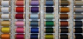 Sewing thread - spools (100 meter) overview colours