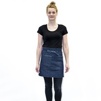 Short Catering Apron - heavy denim (920045)-2