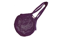 Plum Granny/String Bag with long handle (901360) (SALE)