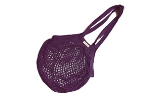 Picture of Plum Granny/String Bag with long handle (901360) (SALE)