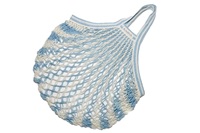 Aqua-White (bicolor) Granny/String Bag (901550)-2