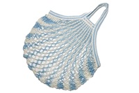 Aqua-White (bicolor) Granny/String Bag (901550)