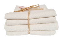 Set 2 tea towels + 2 kitchen towels - Natural (490600)-2